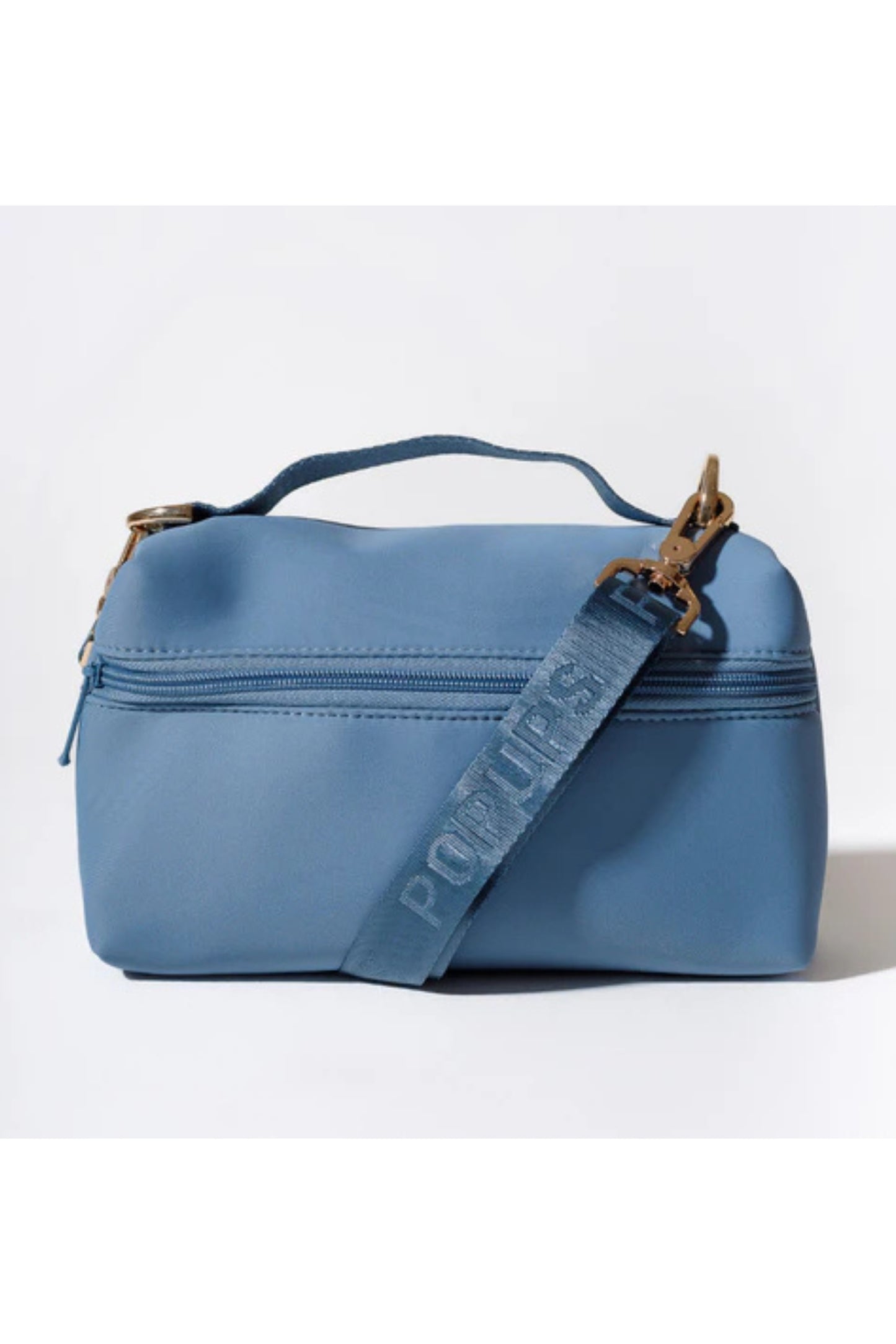 Stormy Blue Neoprene Vanity Clutch