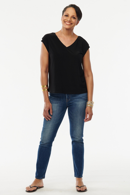 Ada Reversible Top – Wrinkle-Free Jersey Knit - Helene Clarkson Design