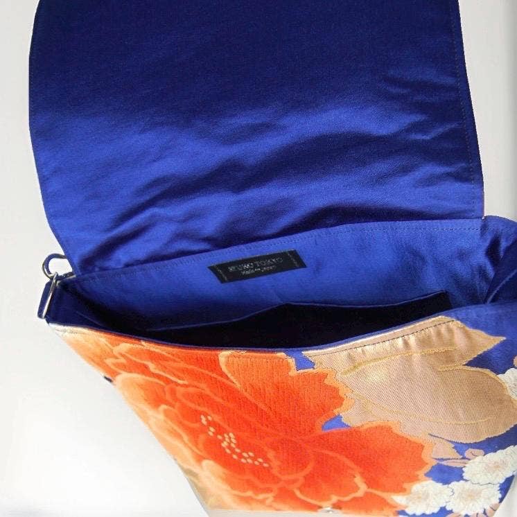 One-of-a-Kind Peony & Cherry Blossom Vintage Obi Silk Bag