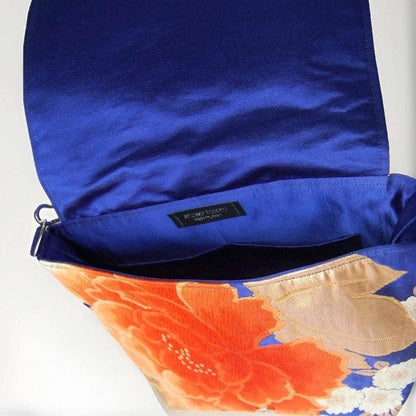 One-of-a-Kind Peony & Cherry Blossom Vintage Obi Silk Bag
