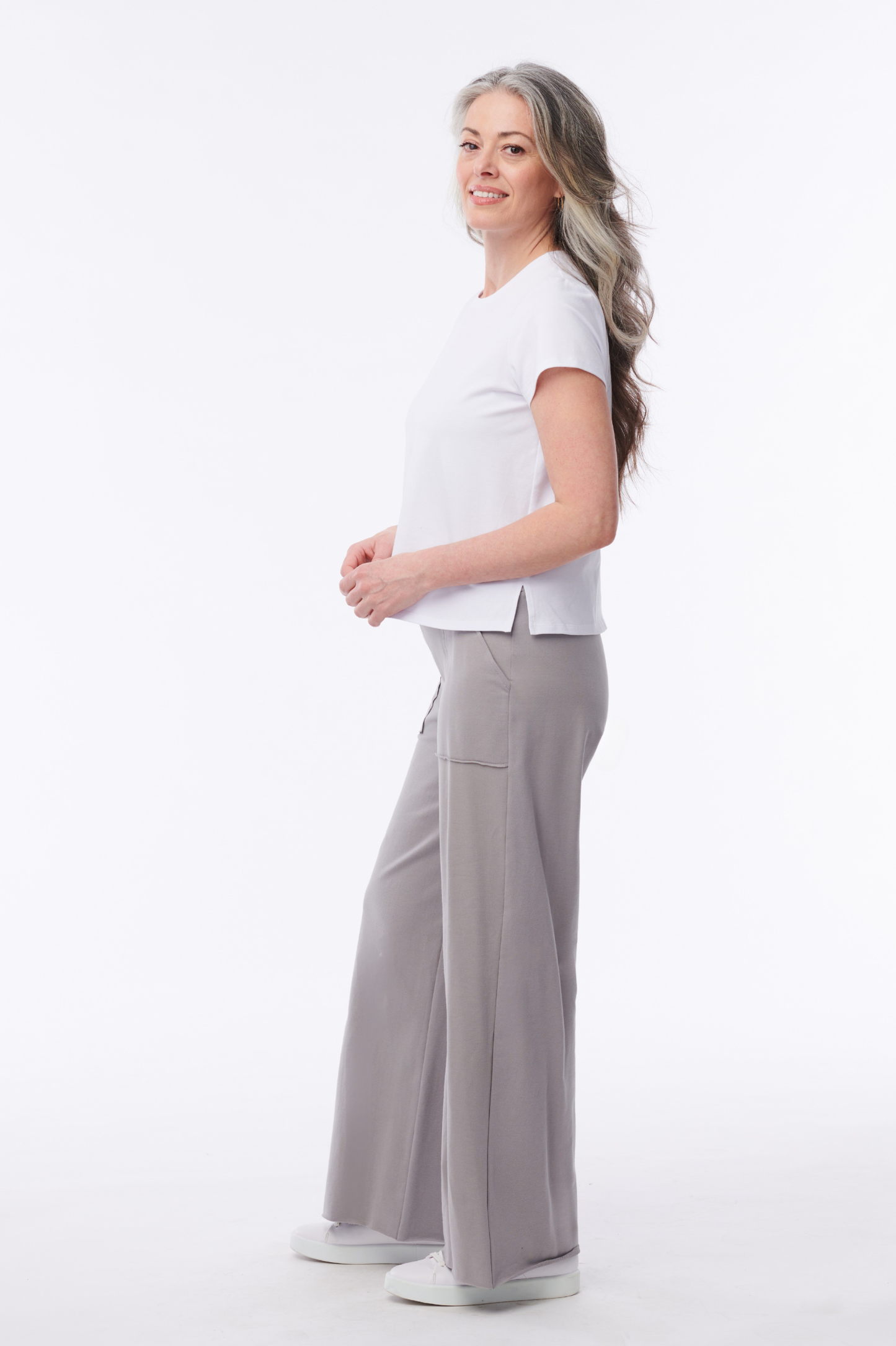 Andorra French Terry Pant with Pockets - Helene Clarkson Design