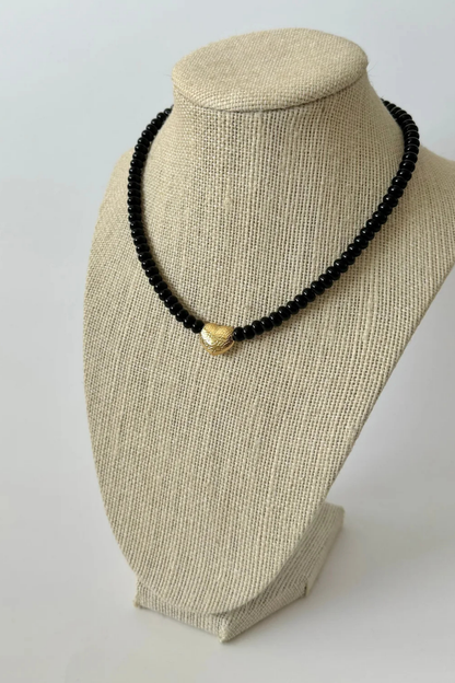 Maira Beaded Necklace- Gold - Helene Clarkson Design