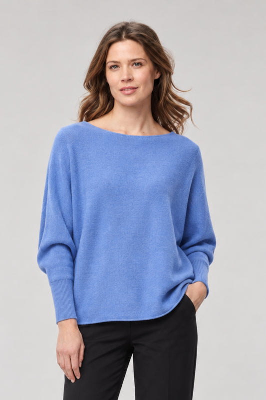 Cashmere-Blend Dolman Long Sleeve Sweater