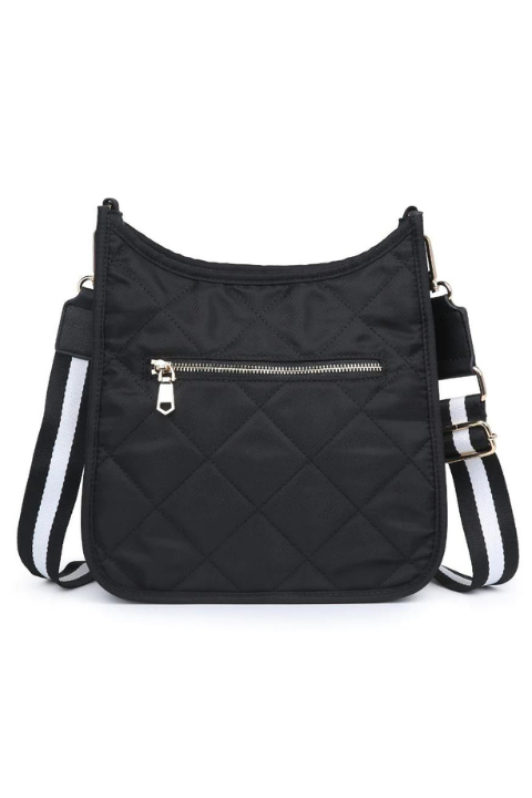 Quilted Motivator Messenger Crossbody Bag - Helene Clarkson Design