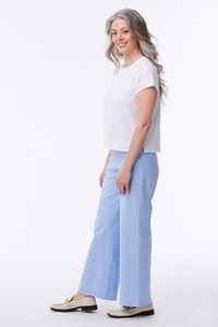 Andorra Crop Pant with Pockets | Wide-Leg Travel Pants Made in