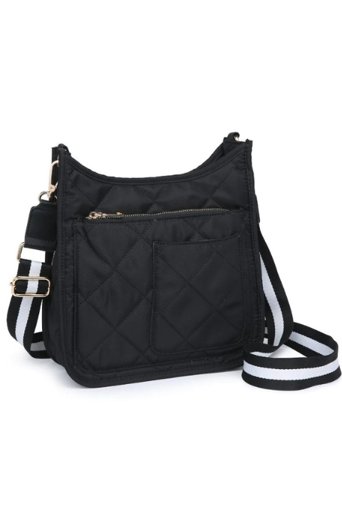 Quilted Motivator Messenger Crossbody Bag - Helene Clarkson Design