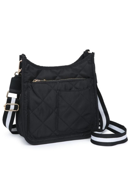 Quilted Motivator Messenger Crossbody Bag - Helene Clarkson Design