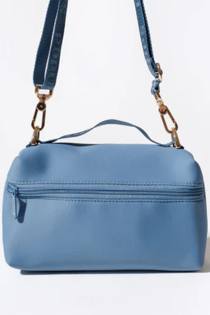 Stormy Blue Neoprene Vanity Clutch