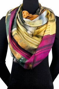 Oversized Square Italian Cashmere Blend Scarf - Frida, United Kingdom - Helene Clarkson Design