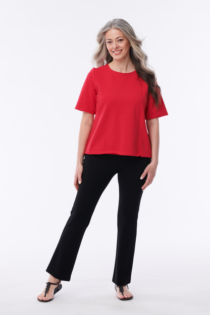 Barcelona French Terry Short Sleeve Top - Helene Clarkson Design