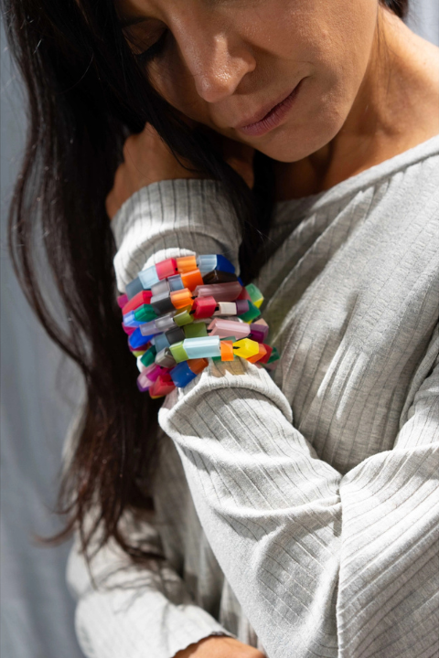 Long Mosaic Necklace - Rosalba Galati - Helene Clarkson Design
