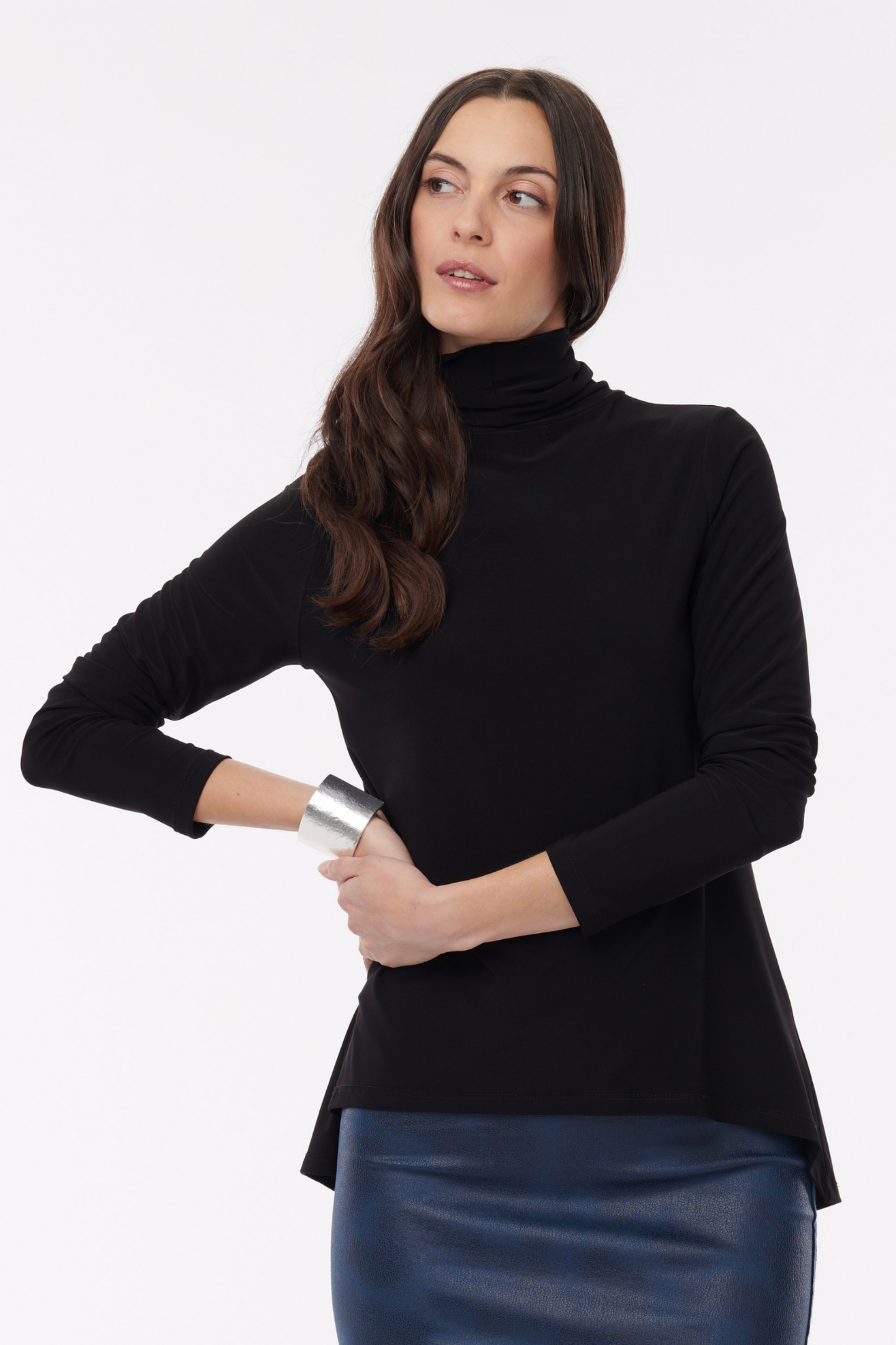 Orly Turtleneck – Wrinkle-Free Jersey Knit - Helene Clarkson Design