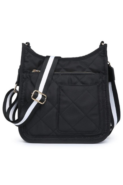 Quilted Motivator Messenger Crossbody Bag - Helene Clarkson Design
