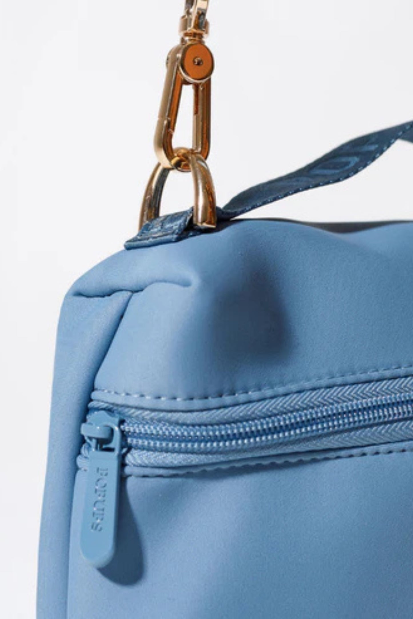 Stormy Blue Neoprene Vanity Clutch