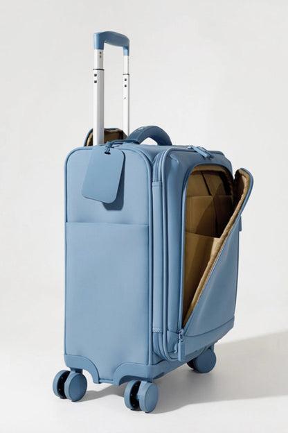Stormy Blue Neoprene Carry-On Suitcase