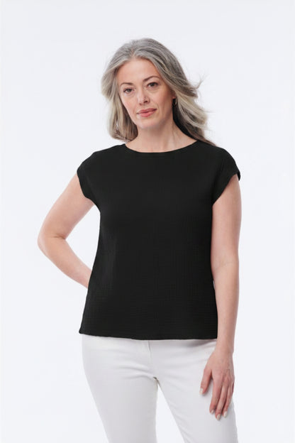 Ada Crinkle Gauze Reversible Top - Helene Clarkson Design