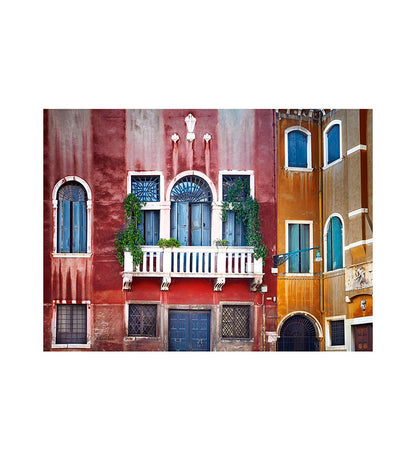 Oversized Rectangular Italian Cashmere Blend Scarf -Venezia, Italy - Helene Clarkson Design