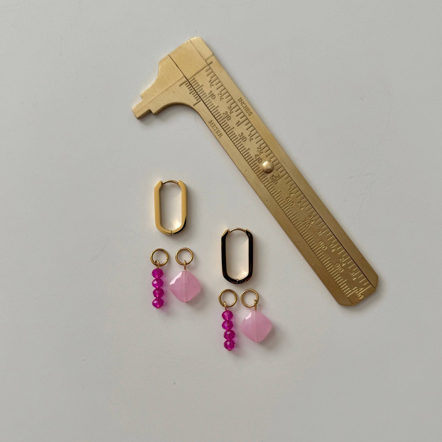 Rosa Convertible Charm Hoop Earrings