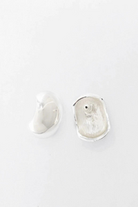 Shiny Rectangular Stud Earrings - Helene Clarkson Design