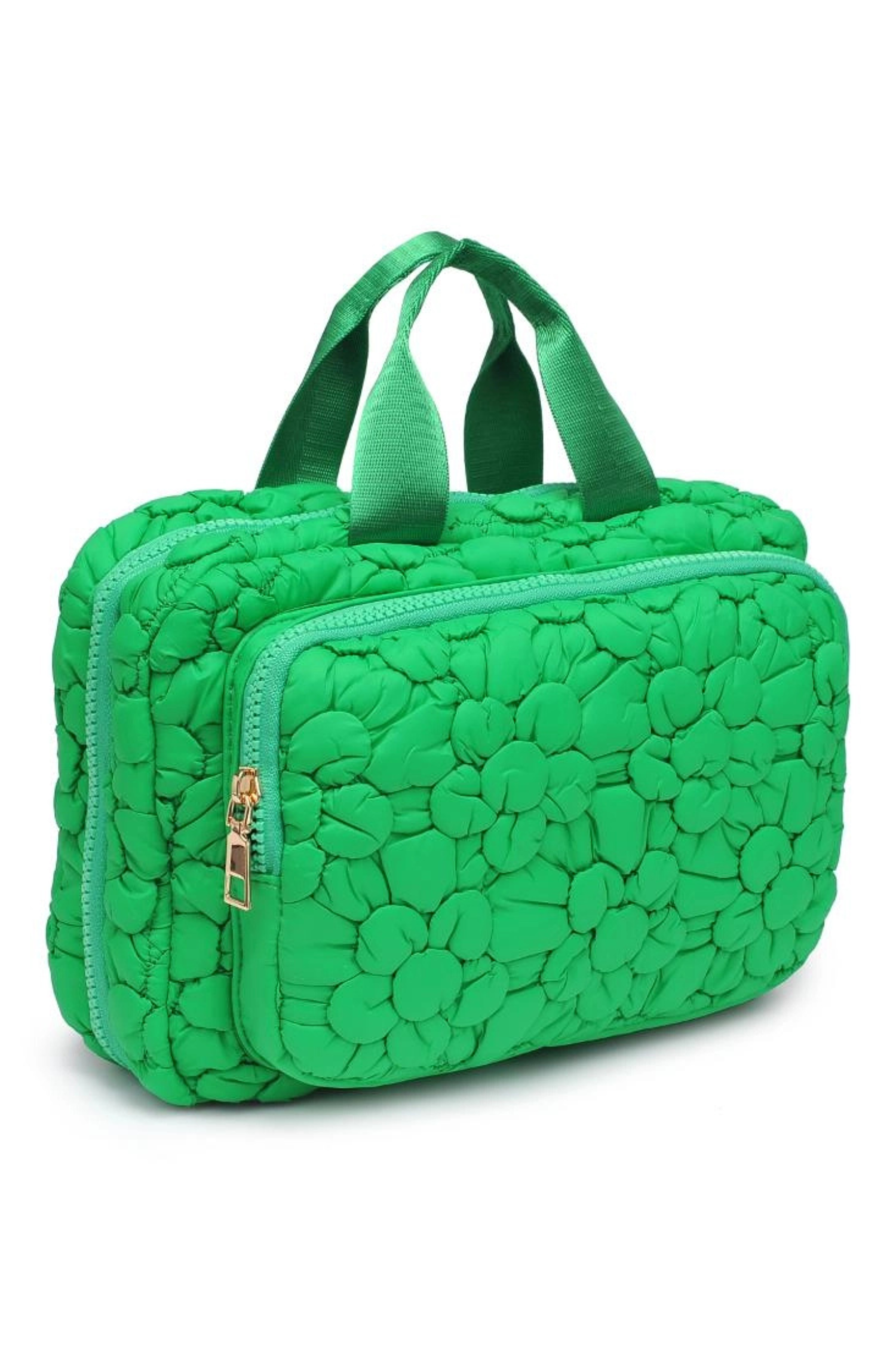 Urban Expressions Petal Plush Nylon Travel Organizer accessory with multiple compartments and floral design for convenient organization.