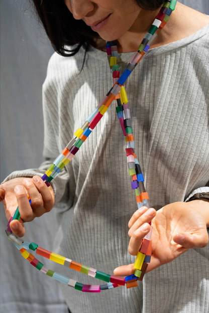 Long Mosaic Necklace - Rosalba Galati - Helene Clarkson Design