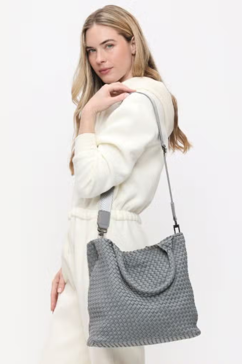 Sky's The Limit - Medium Woven Neoprene Tote - Helene Clarkson Design