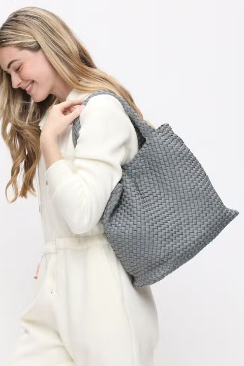 Sky's The Limit - Medium Woven Neoprene Tote - Helene Clarkson Design