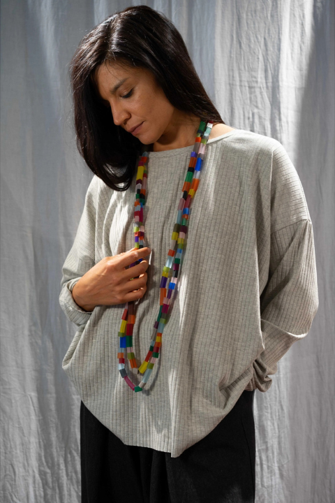 Long Mosaic Necklace - Rosalba Galati - Helene Clarkson Design
