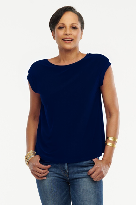 Ada Reversible Top – Wrinkle-Free Jersey Knit - Helene Clarkson Design