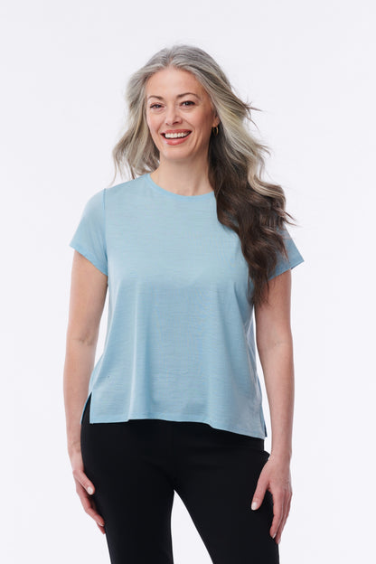 Albi 100% Merino Short Sleeve Top - Helene Clarkson Design