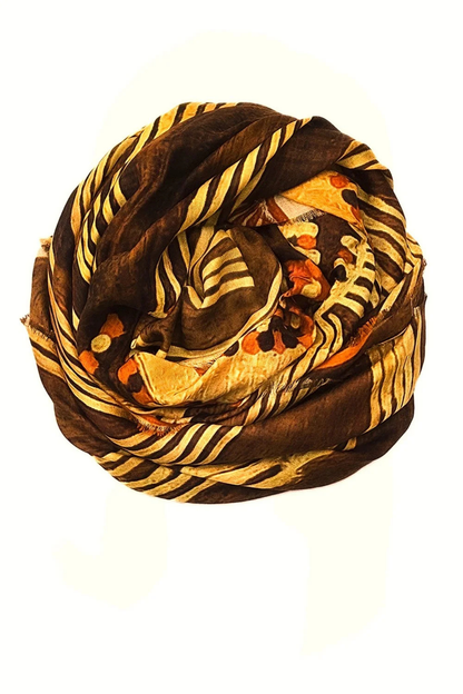 Oversized Square Italian Cashmere Blend Scarf - Desert – Australia - Helene Clarkson Design