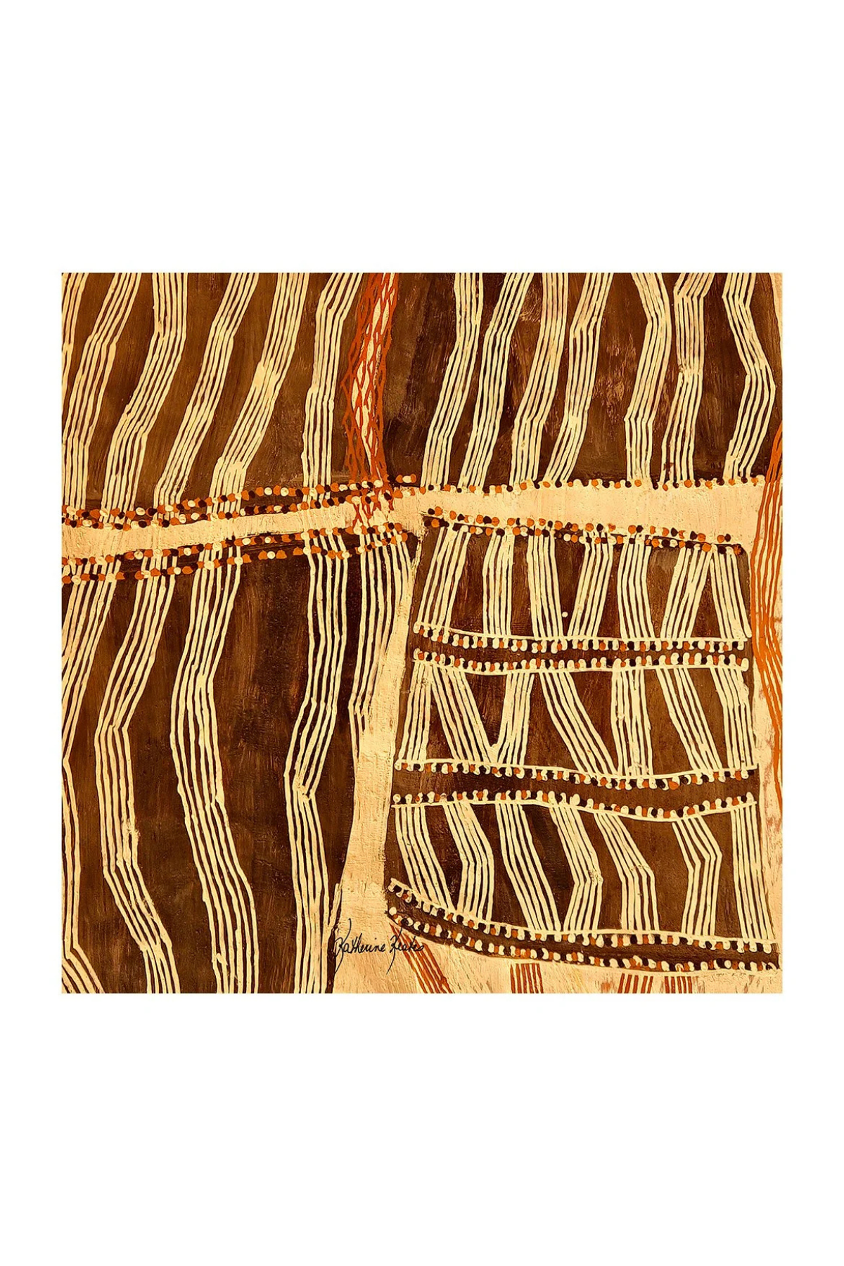 Oversized Square Italian Cashmere Blend Scarf - Desert – Australia - Helene Clarkson Design