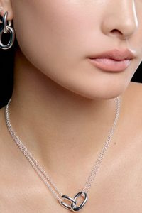 Oval Link Bare Pendant Necklace – 14K Gold-Plated Statement Chain by DRAE - Helene Clarkson Design
