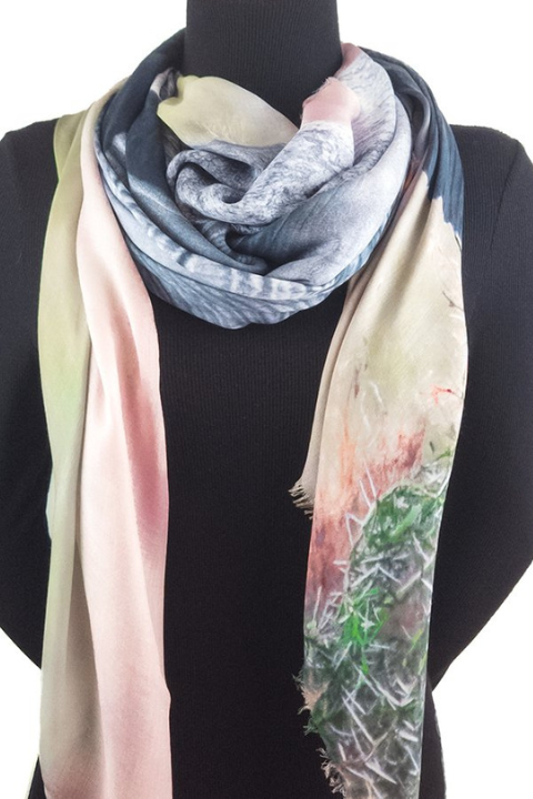 Oversized Square Italian Cashmere Blend Scarf - Savannah Love - Helene Clarkson Design