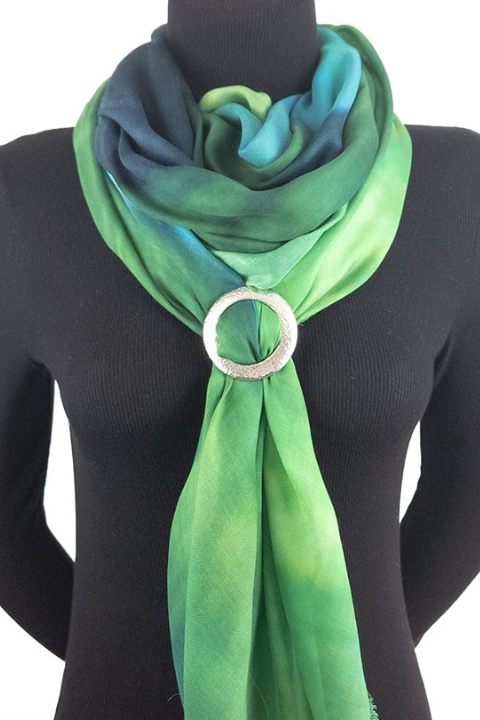 Oversized Square Italian Cashmere Blend Scarf - Tobermory, Canada - Helene Clarkson Design