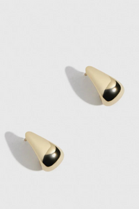 Soho Earrings – 14K Gold or Silver-Plated Dewdrop Hoops by DRAE - Helene Clarkson Design