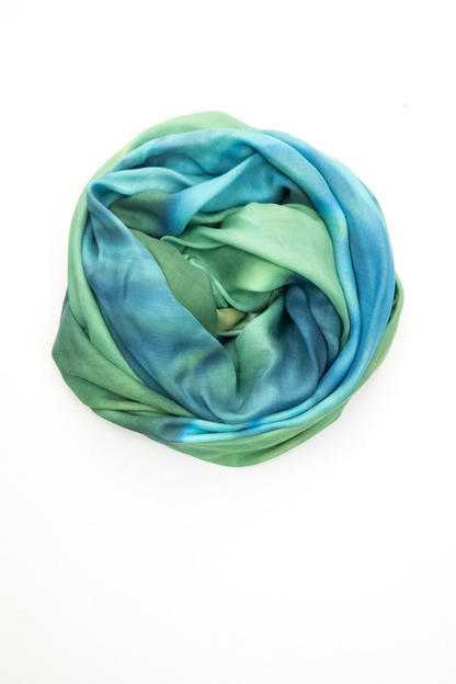 Oversized Square Italian Cashmere Blend Scarf - Tobermory, Canada - Helene Clarkson Design