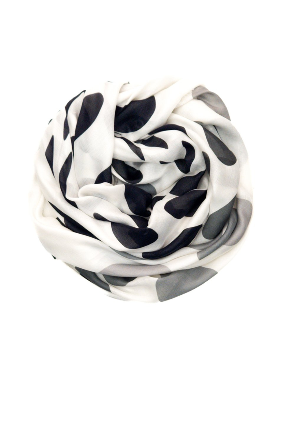Oversized Square Italian Cashmere Blend Scarf - Tasmanian Dots, Tasmania - Helene Clarkson Design