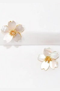 Mother of Pearl Flower Stud Earrings - Helene Clarkson Design