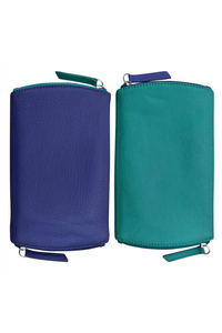 Two Tone Double Zip Eyeglass Case - Helene Clarkson Design