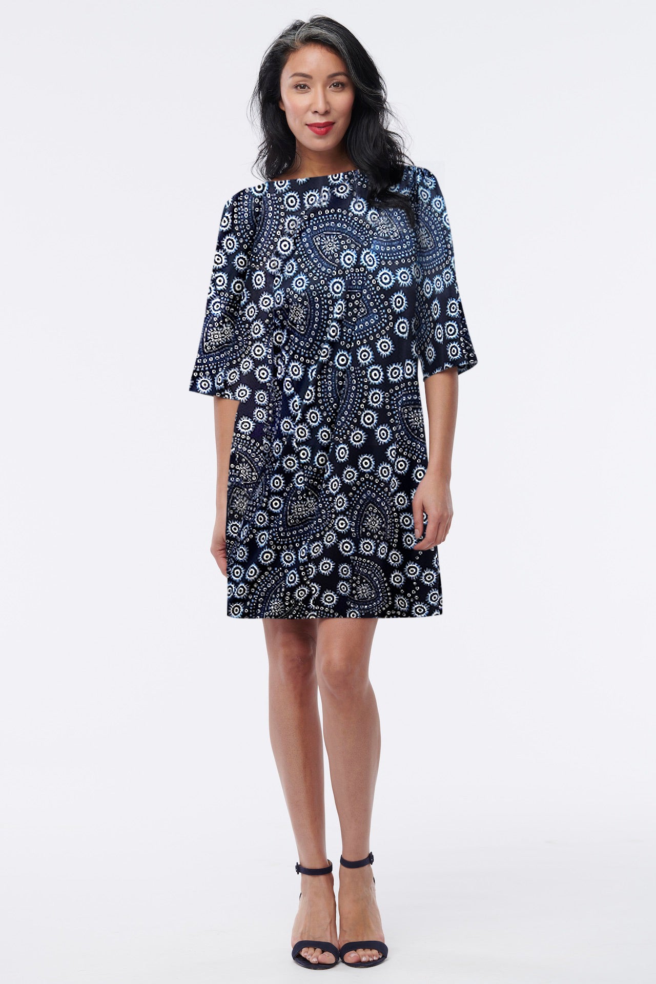 Baku Reversible Wrinkle-Free Dress - Helene Clarkson Design