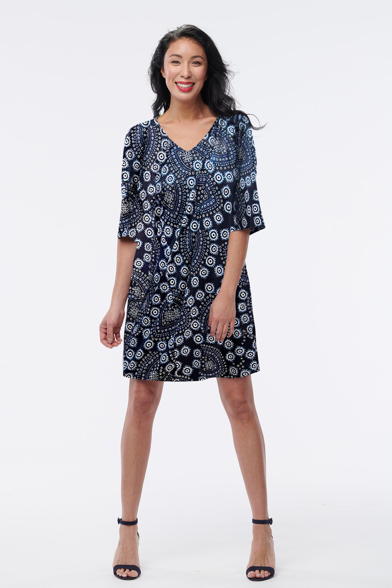 Baku Reversible Wrinkle-Free Dress - Helene Clarkson Design