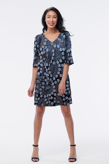 Baku Reversible Wrinkle-Free Dress - Helene Clarkson Design
