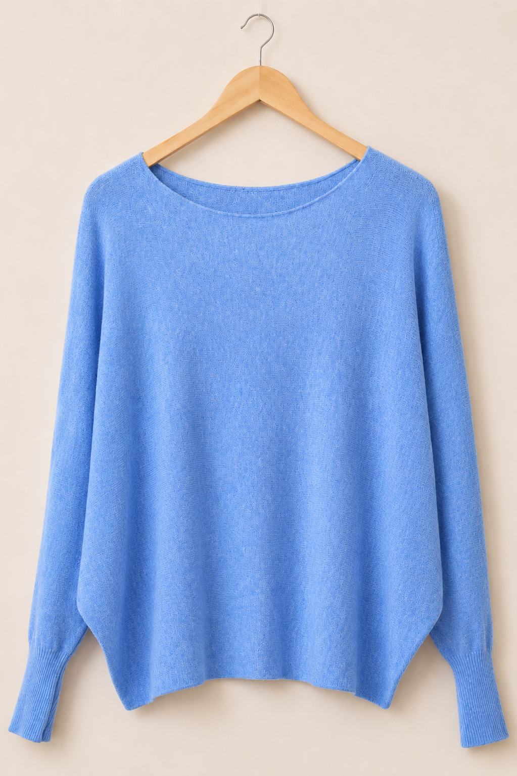 Cashmere-Blend Batwing Sweater