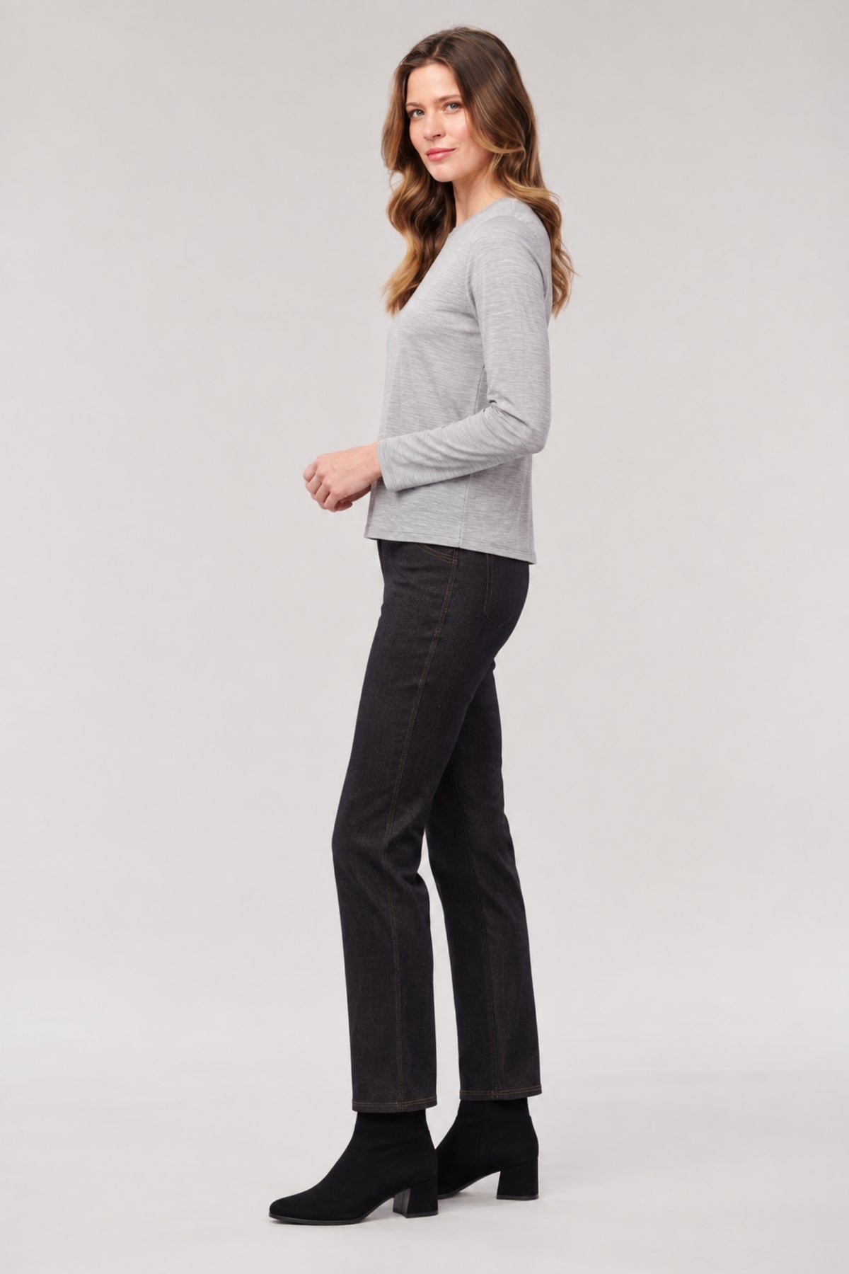 Hanna Ponte Straight Leg Jeans