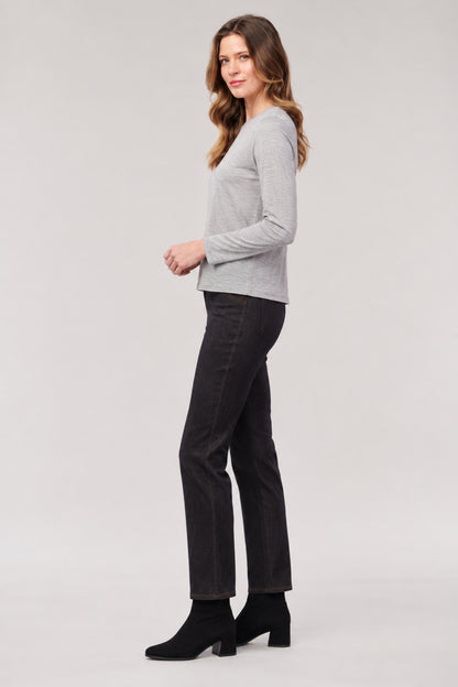 Hanna Ponte Straight Leg Jeans