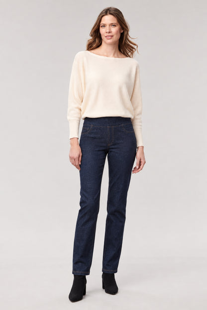 Hanna Ponte Straight Leg Jeans