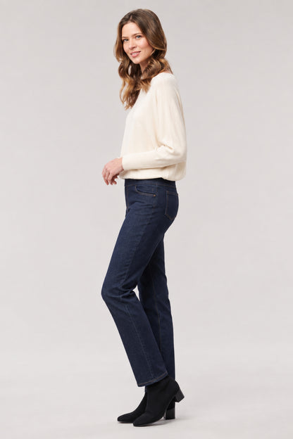 Hanna Ponte Straight Leg Jeans