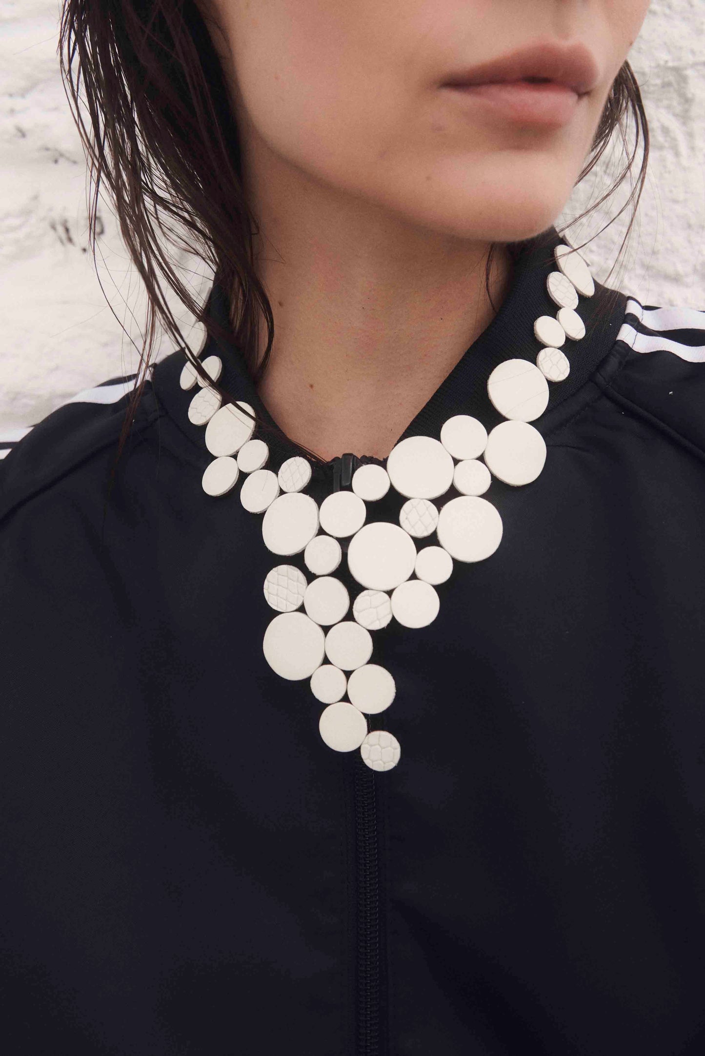 Abstraction Asymmetric V Necklace