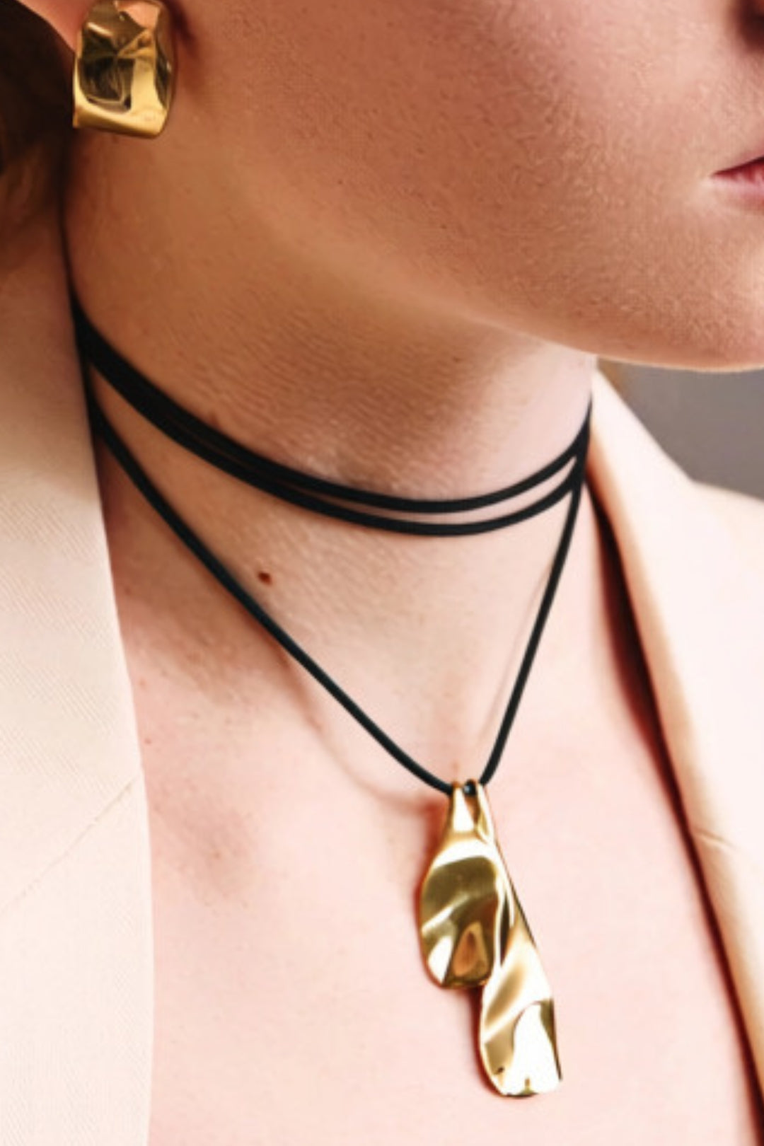 Margot Tie Necklace - Gold - Helene Clarkson Design